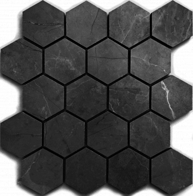 Мозаика Marrone oriente полированная мозаика гексагон 26.7x30.8, цена, купить