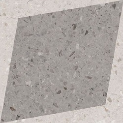 Керамогранит Pav. drops natural rhombus decor grey 18.5*18.5, цена, купить