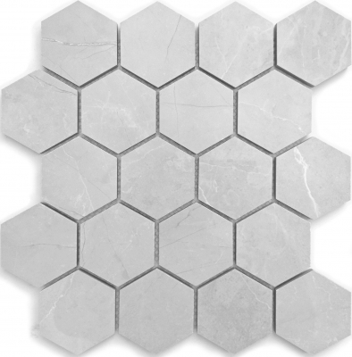 Мозаика Nuvola grigio полированная мозаика гексагон 26.7x30.8, цена, купить