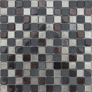 Мозаика Alcantara nero 23x23х8 29.8*29.8, цена, купить